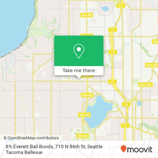 8% Everett Bail Bonds, 710 N 86th St map