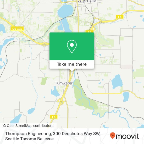 Thompson Engineering, 300 Deschutes Way SW map