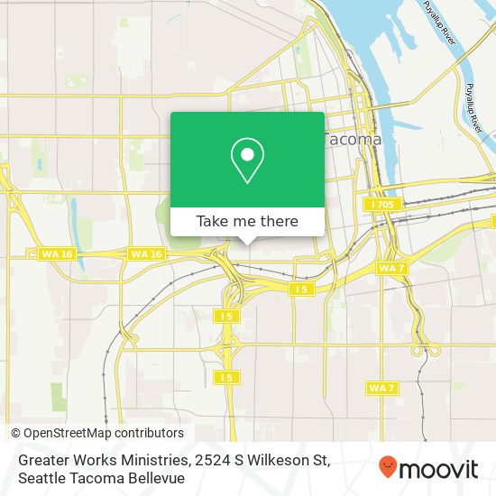 Greater Works Ministries, 2524 S Wilkeson St map