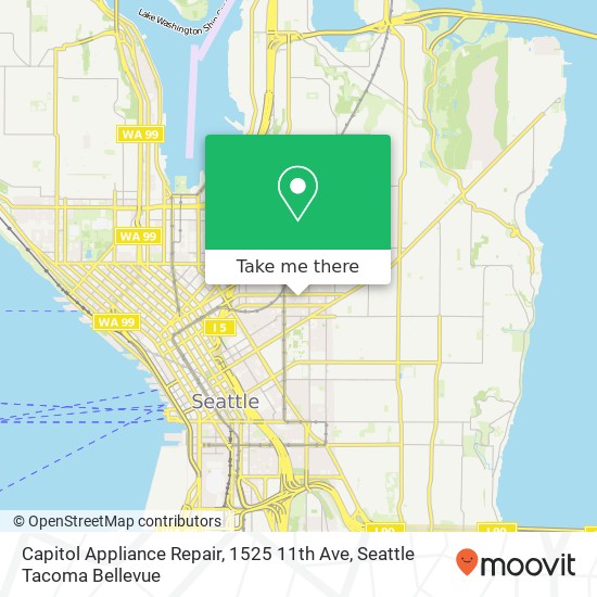 Mapa de Capitol Appliance Repair, 1525 11th Ave