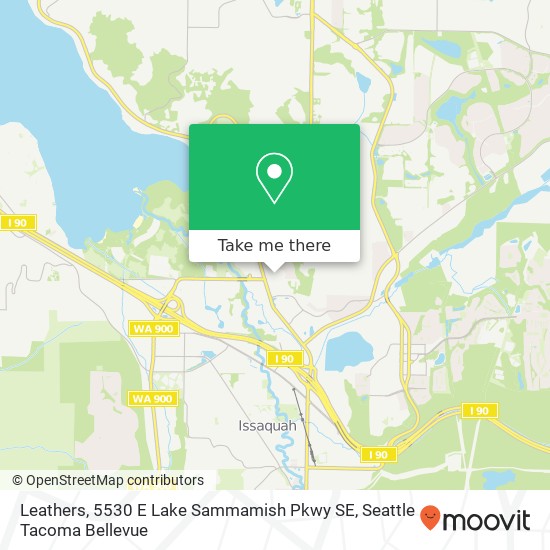 Mapa de Leathers, 5530 E Lake Sammamish Pkwy SE