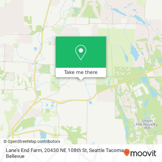 Lane's End Farm, 20430 NE 108th St map