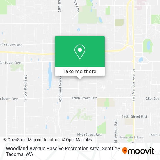 Woodland Avenue Passive Recreation Area map