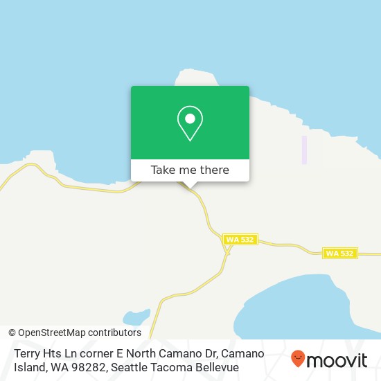 Terry Hts Ln corner E North Camano Dr, Camano Island, WA 98282 map