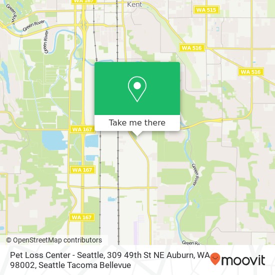 Pet Loss Center - Seattle, 309 49th St NE Auburn, WA 98002 map