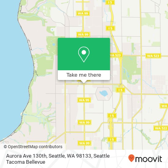 Aurora Ave 130th, Seattle, WA 98133 map