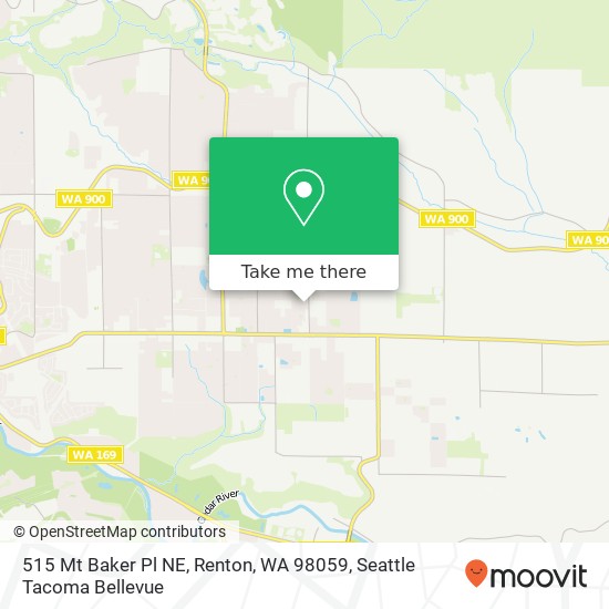 Mapa de 515 Mt Baker Pl NE, Renton, WA 98059