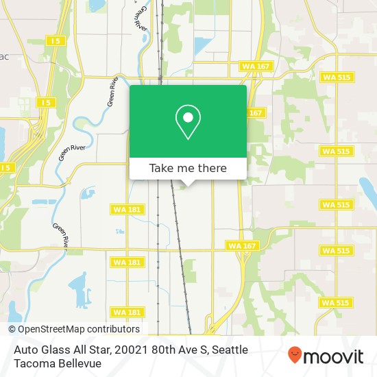Auto Glass All Star, 20021 80th Ave S map