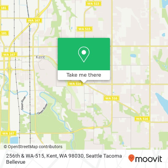 256th & WA-515, Kent, WA 98030 map