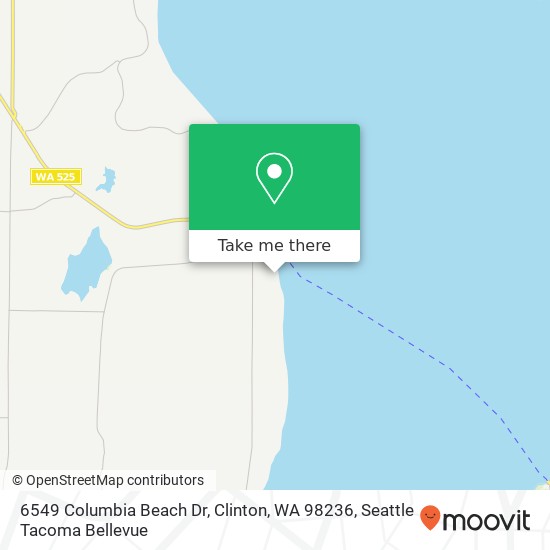 Mapa de 6549 Columbia Beach Dr, Clinton, WA 98236