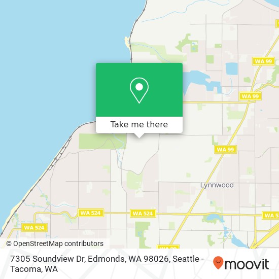 Mapa de 7305 Soundview Dr, Edmonds, WA 98026