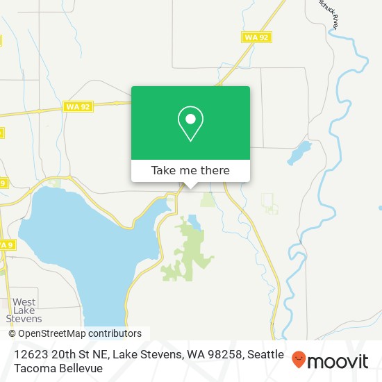 Mapa de 12623 20th St NE, Lake Stevens, WA 98258