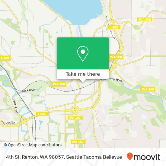 Mapa de 4th St, Renton, WA 98057