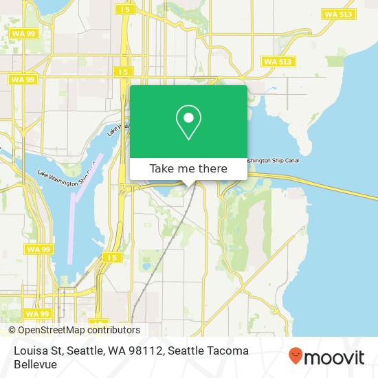 Mapa de Louisa St, Seattle, WA 98112