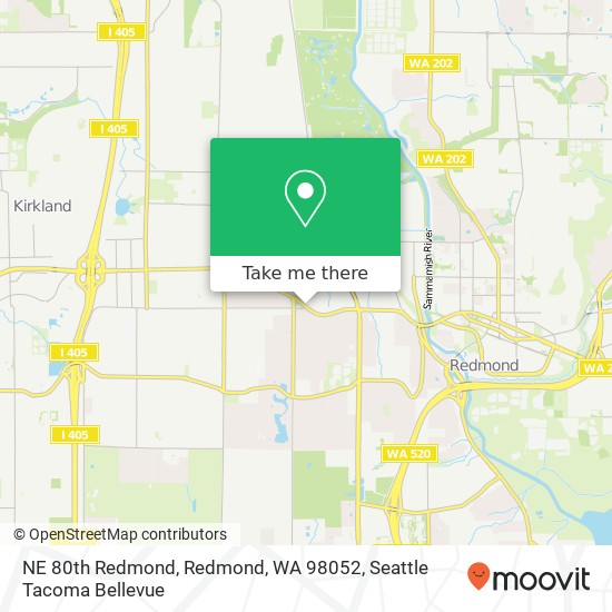 NE 80th Redmond, Redmond, WA 98052 map