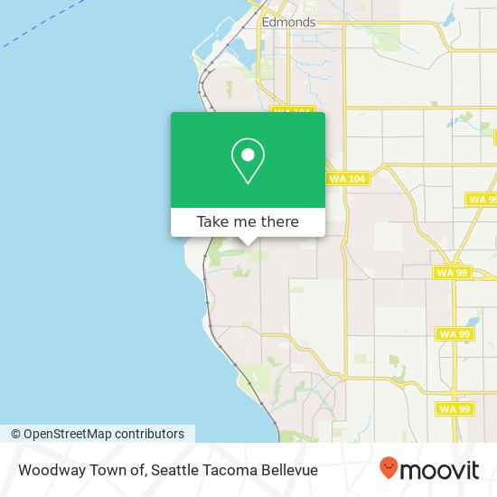 Mapa de Woodway Town of