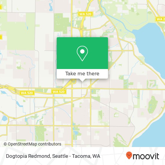 Dogtopia Redmond map