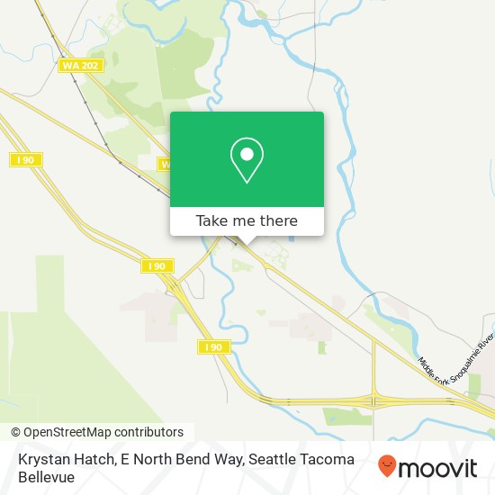 Mapa de Krystan Hatch, E North Bend Way