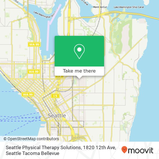 Mapa de Seattle Physical Therapy Solutions, 1820 12th Ave