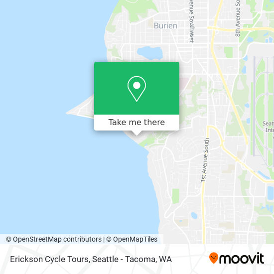 Erickson Cycle Tours map