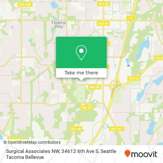 Surgical Associates NW, 34612 6th Ave S map