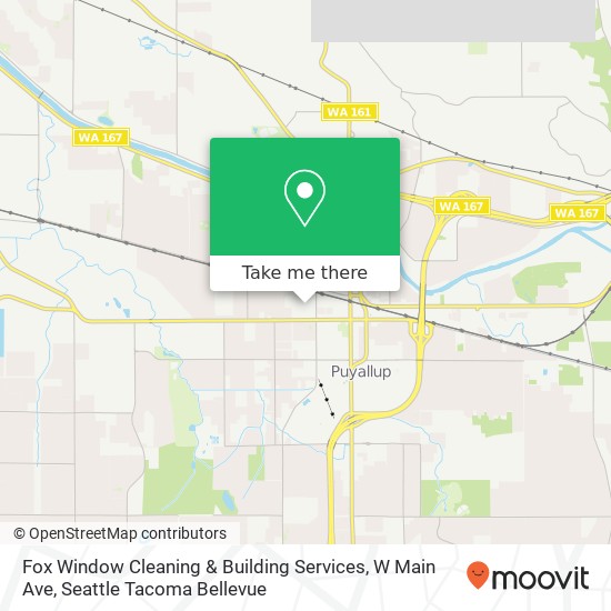 Mapa de Fox Window Cleaning & Building Services, W Main Ave