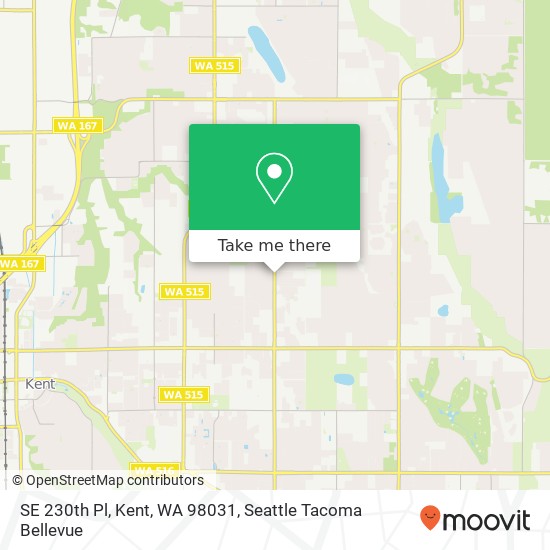 SE 230th Pl, Kent, WA 98031 map