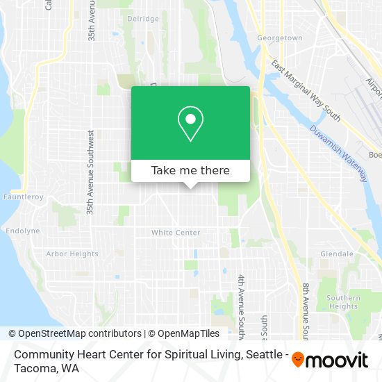 Community Heart Center for Spiritual Living map