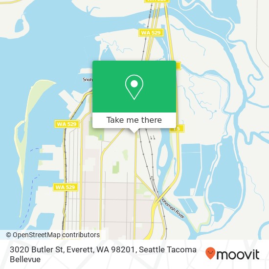 3020 Butler St, Everett, WA 98201 map