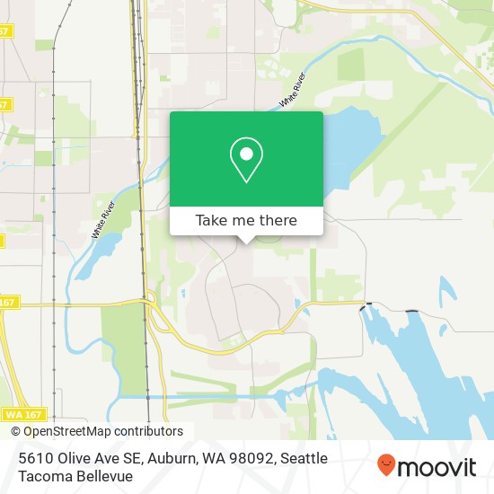 Mapa de 5610 Olive Ave SE, Auburn, WA 98092