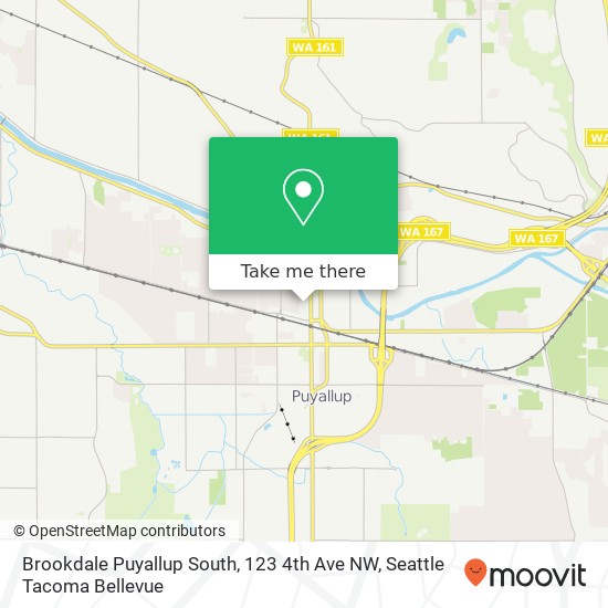 Mapa de Brookdale Puyallup South, 123 4th Ave NW