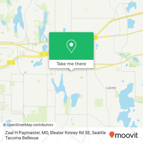 Zaal H Paymaster, MD, Sleater Kinney Rd SE map