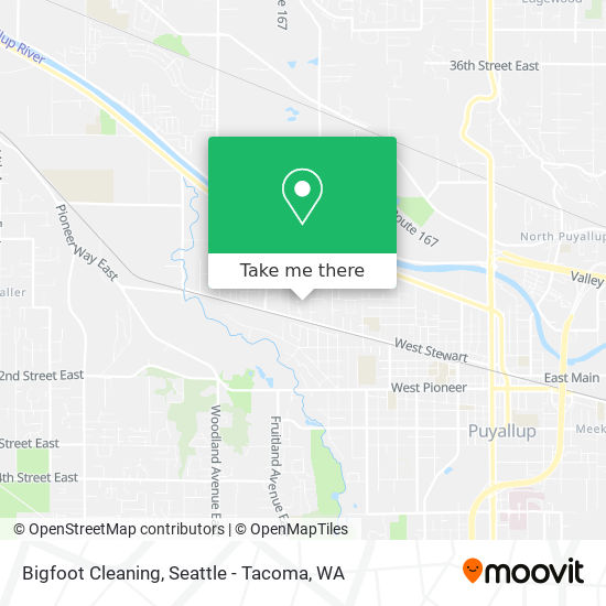 Bigfoot Cleaning map