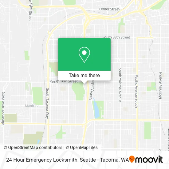 24 Hour Emergency Locksmith map