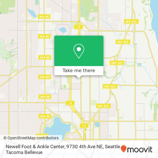 Newell Foot & Ankle Center, 9730 4th Ave NE map