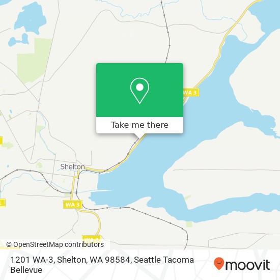 Mapa de 1201 WA-3, Shelton, WA 98584