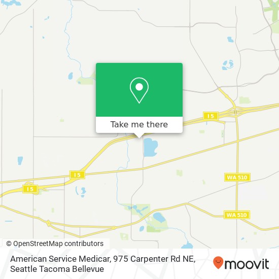 Mapa de American Service Medicar, 975 Carpenter Rd NE