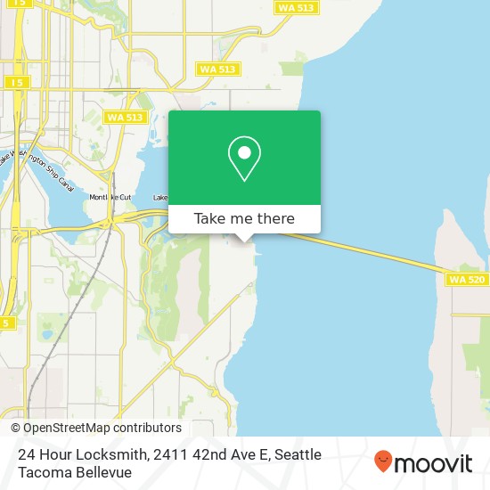 Mapa de 24 Hour Locksmith, 2411 42nd Ave E