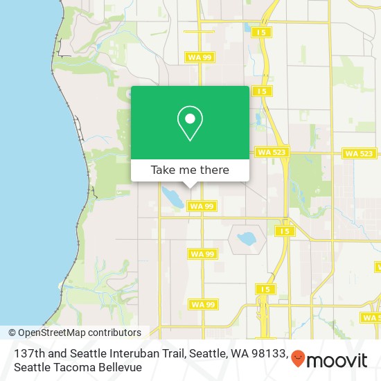 137th and Seattle Interuban Trail, Seattle, WA 98133 map