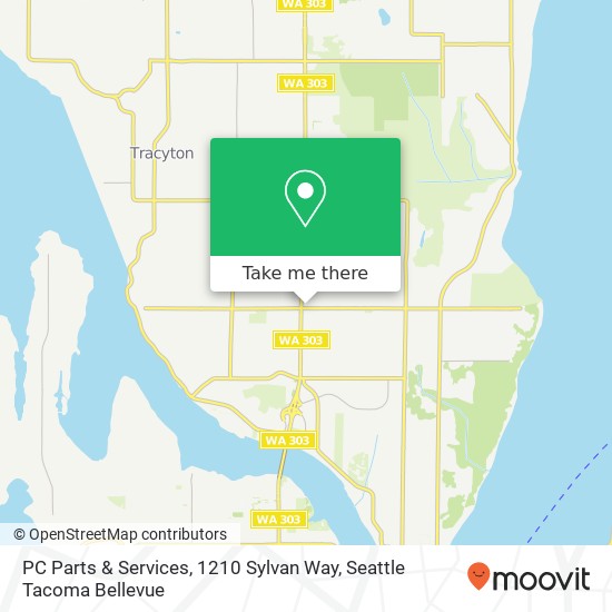 PC Parts & Services, 1210 Sylvan Way map