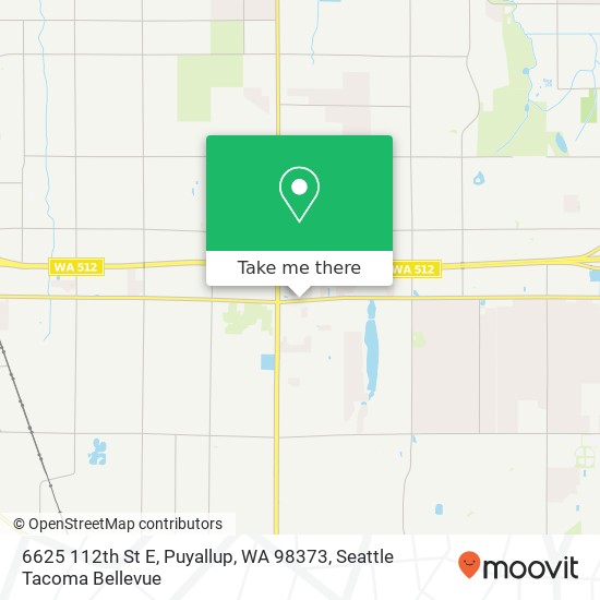 Mapa de 6625 112th St E, Puyallup, WA 98373