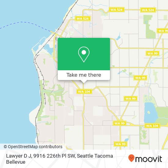 Mapa de Lawyer D J, 9916 226th Pl SW