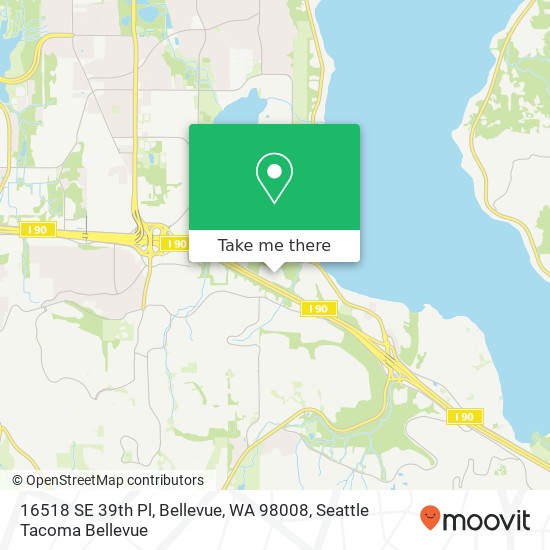 16518 SE 39th Pl, Bellevue, WA 98008 map