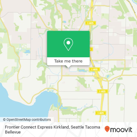 Mapa de Frontier Connect Express Kirkland