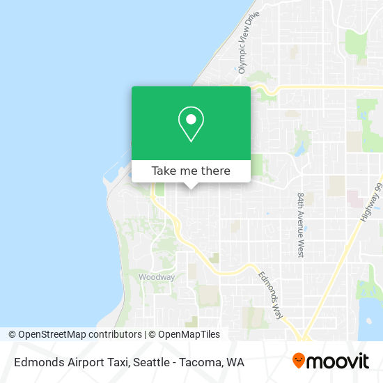 Edmonds Airport Taxi map