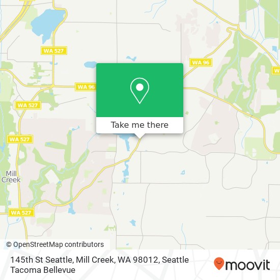 Mapa de 145th St Seattle, Mill Creek, WA 98012