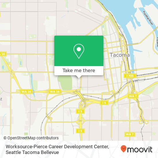 Mapa de Worksource-Pierce Career Development Center