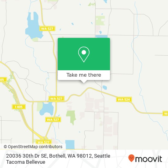 Mapa de 20036 30th Dr SE, Bothell, WA 98012