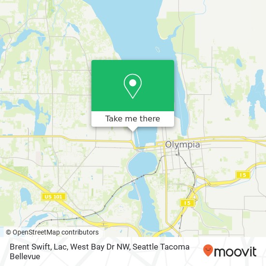 Mapa de Brent Swift, Lac, West Bay Dr NW