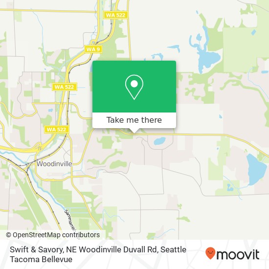 Mapa de Swift & Savory, NE Woodinville Duvall Rd